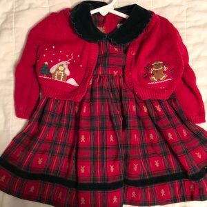 Gingerbread holiday dress. Vintage look